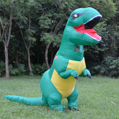 侏罗纪超级大恐龙装暴龙霸王龙充气衣服节日酒吧聚会活动表演服装