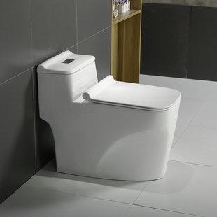 坐便器 家用坐便器 陶瓷静音节水虹吸式连体式座便器卫生间坐便 抽水