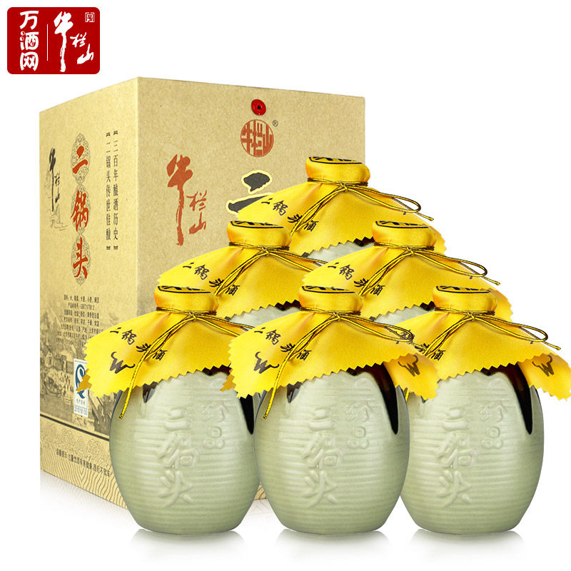 牛栏山二锅头牛珍品45度陈酿清香型400ml *6瓶装 白酒整箱特价
