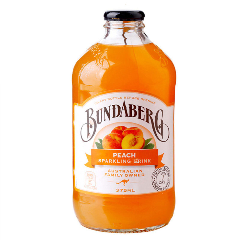 清爽小药瓶~ bundaberg 宾得宝水蜜桃味碳酸饮料 澳大利亚进口