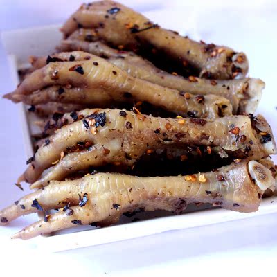 云南小吃普洱正宗老乖二中鸡脚麻辣凤爪 泡鸡脚10只 休闲零食