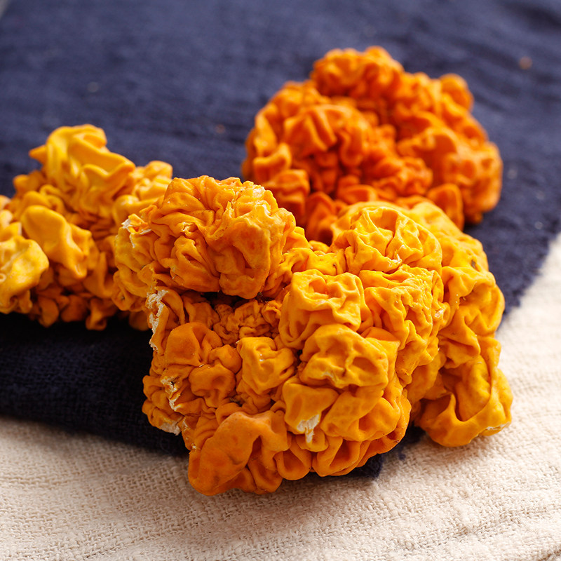 云南精品野生金耳 黄木耳 黄金银耳黄耳脑耳金木耳250克装包邮