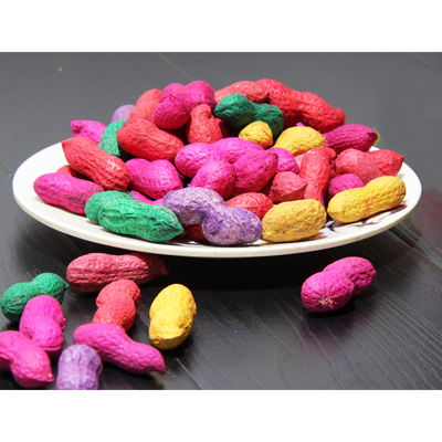 浙江特产喜庆婚庆 彩色染色生的花生 结婚喜庆用品500g可食用多色