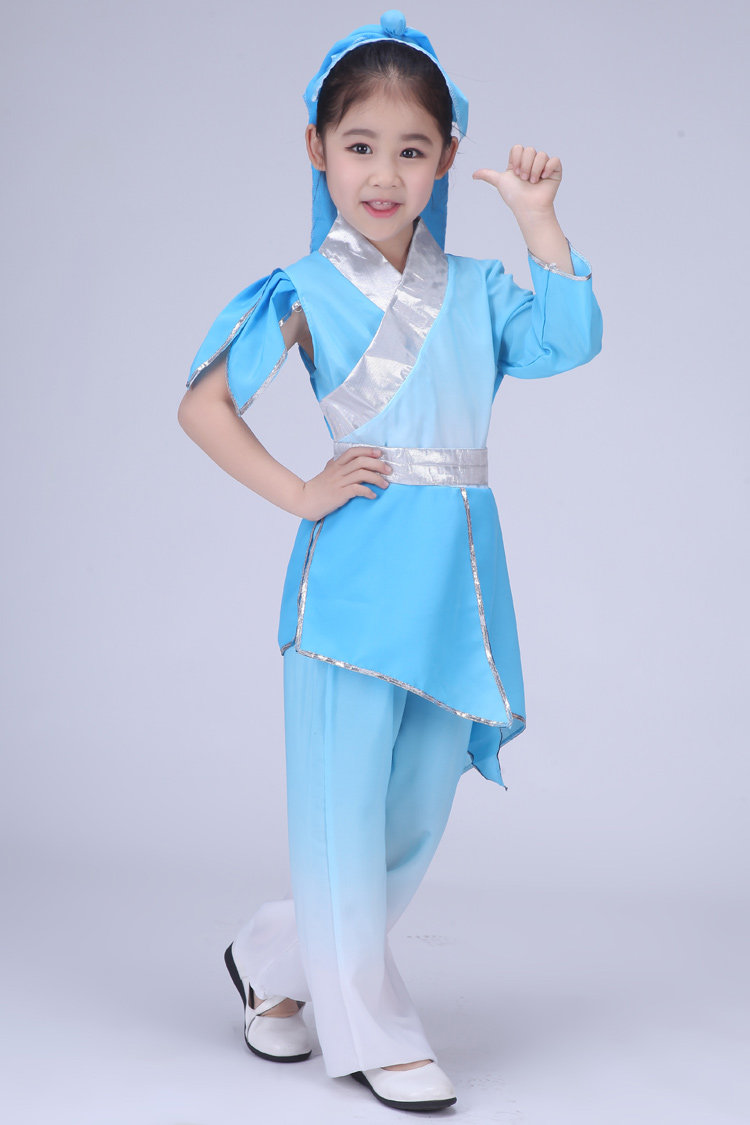 儿童舞蹈赵钱孙李百家姓汉服书生书童演出服表演游子吟演出服古装