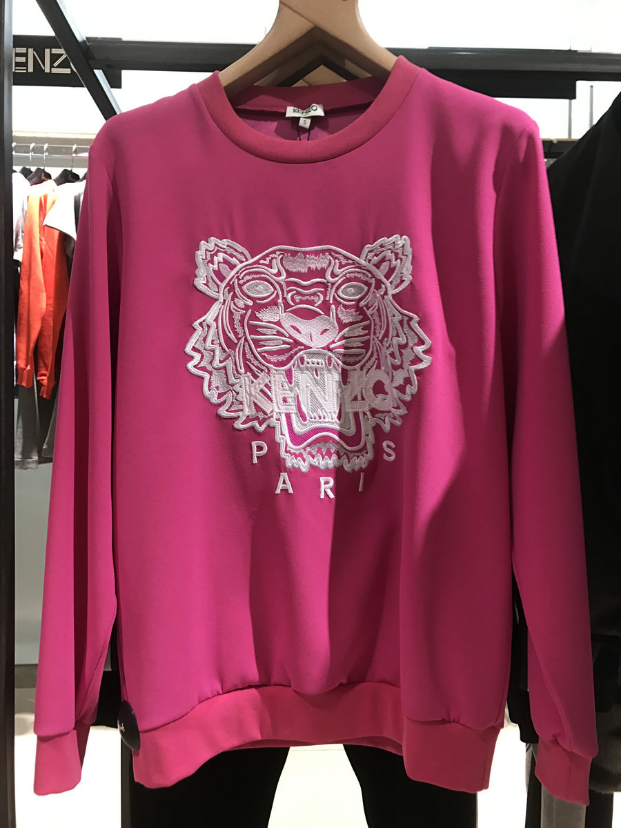 英国正品代购 kenzo 白色老虎刺绣运动衫2t0135