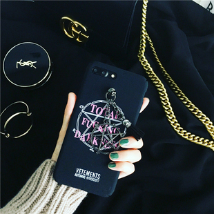 gd权志龙ins同款peaceminusone官网iphone6/6s/7plus涂鸦手机壳软