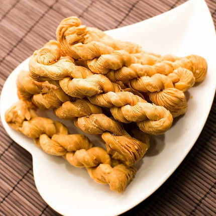山东特产 小酥点千层麻花500g 原味麻花 香酥脆 传统糕点小吃零食_7折
