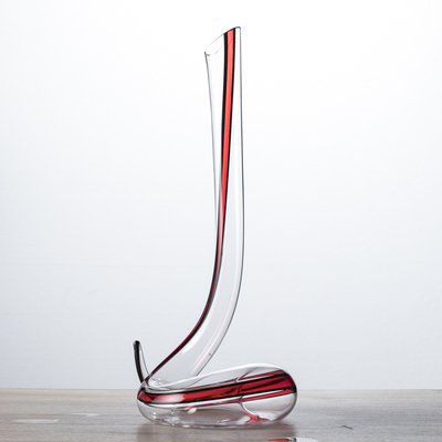 新品包邮工艺品玻璃酒具蛇形红酒醒酒器无铅水晶霸气摆件超大器皿