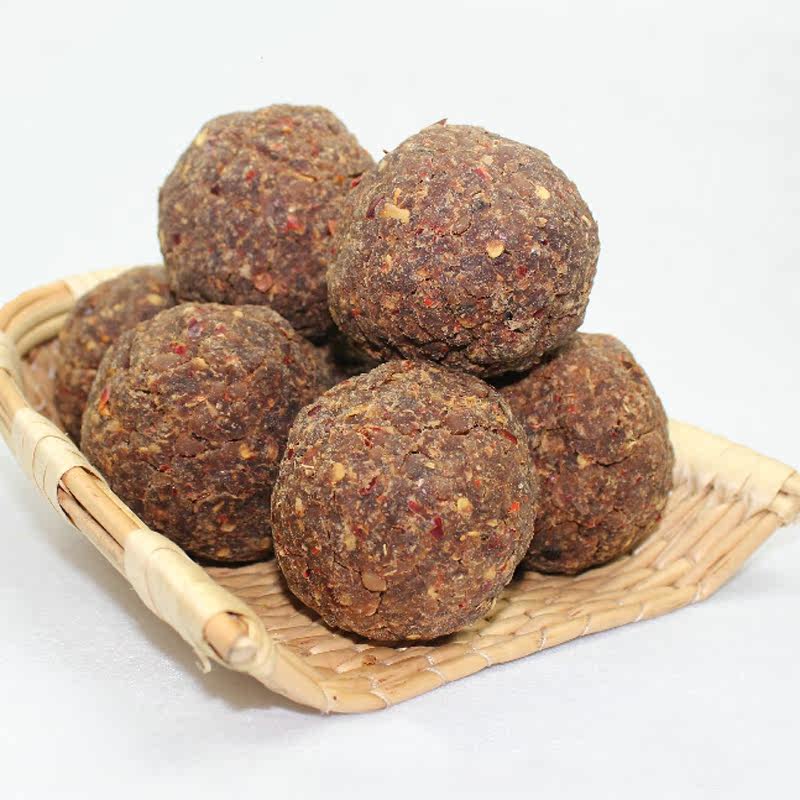 河南特产农家自制豆糁 黄豆酱饼 臭酱豆糁子 酱窝窝 一份5个包邮_爱酷