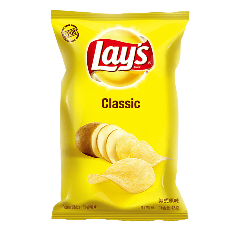 【天猫超市】lays/乐事乐事进口美式原味薯片 75g办公休闲食品