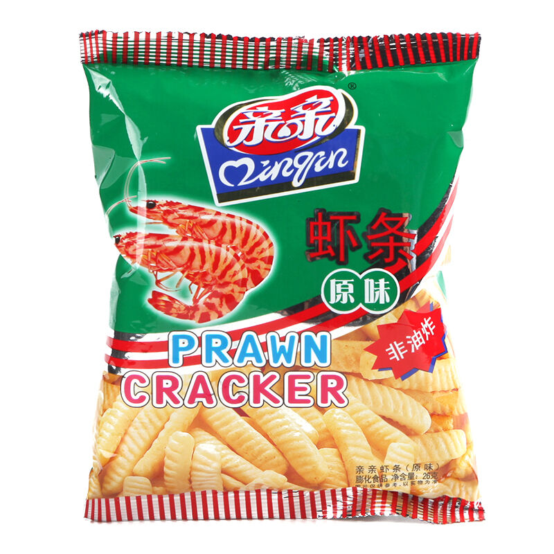 【天猫超市】亲亲鲜虾条原味26g休闲膨化非油炸零食美味特产