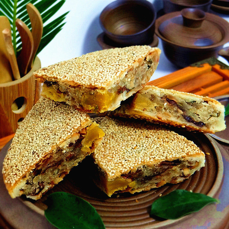 温州传统正宗陈福兴桥墩苍南特产月饼中秋潮式礼盒月饼1000克月饼