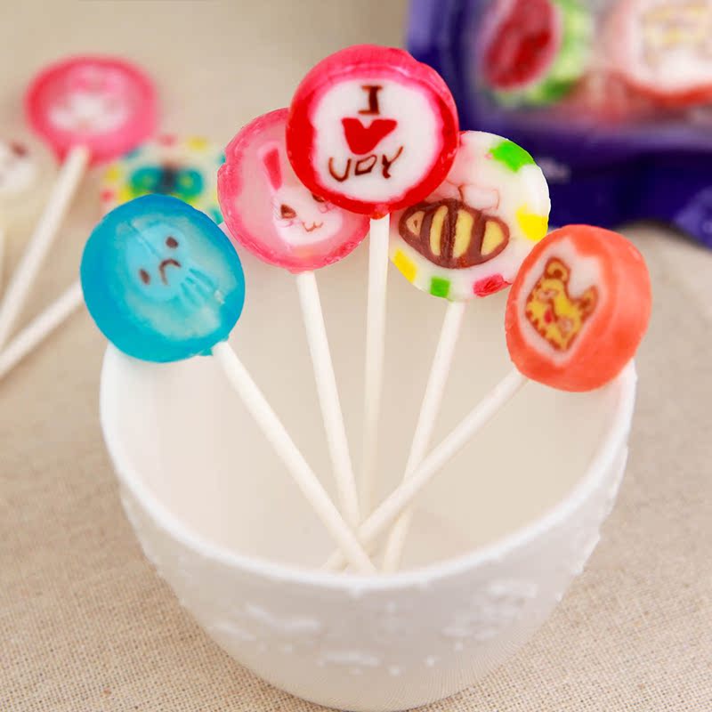 棒棒堂手造棒棒糖48g 好吃零食糖果水果系列糖果8支装