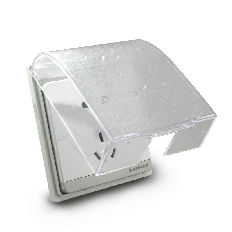 86型透明防水盒浴室卫生间防水罩开关插座防溅盒开关盖