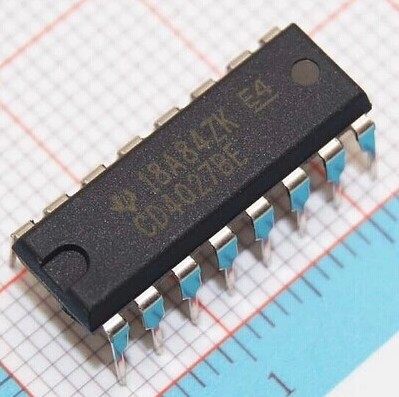 直插cd4027be hef4027bp 全新进口双jk主/从触发器ic芯片 可直拍