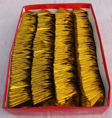 批发正宗绍兴纯手工金箔盒装200只 祭祀祈福 祭奠拜神纸品金方锭