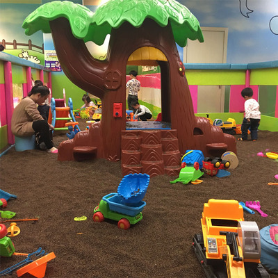 淘气堡儿童玩沙池决明子滑梯城堡大型游乐场拓展室内设备围栏厂家