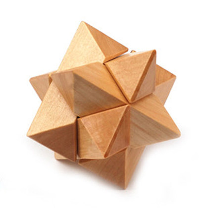 比优 成人益智玩具 古典玩具 孔明锁鲁班锁 八角锁 八角球