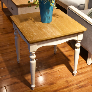 角几沙发边几小方桌小茶几地中海实木桌子客厅边桌方形小桌方几