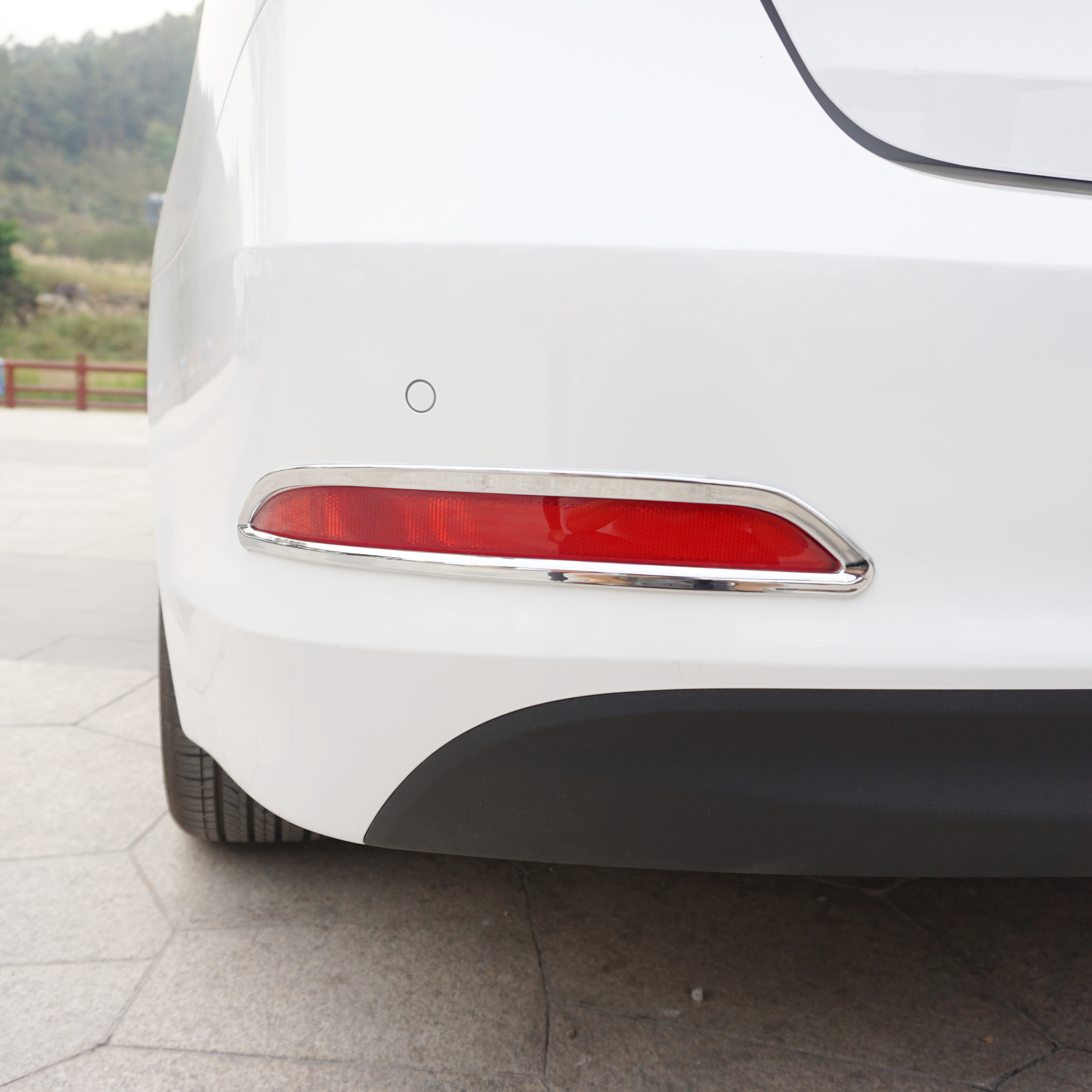 专用于现代名图后雾灯罩装饰框 名图改装后灯装饰圈 后雾灯边框贴