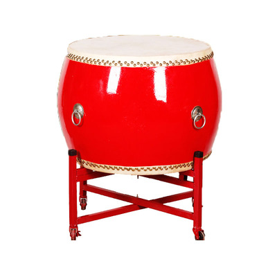 14寸16寸18寸20寸24寸立鼓 牛皮大鼓 鼓架配整套 大红鼓 中国风鼓