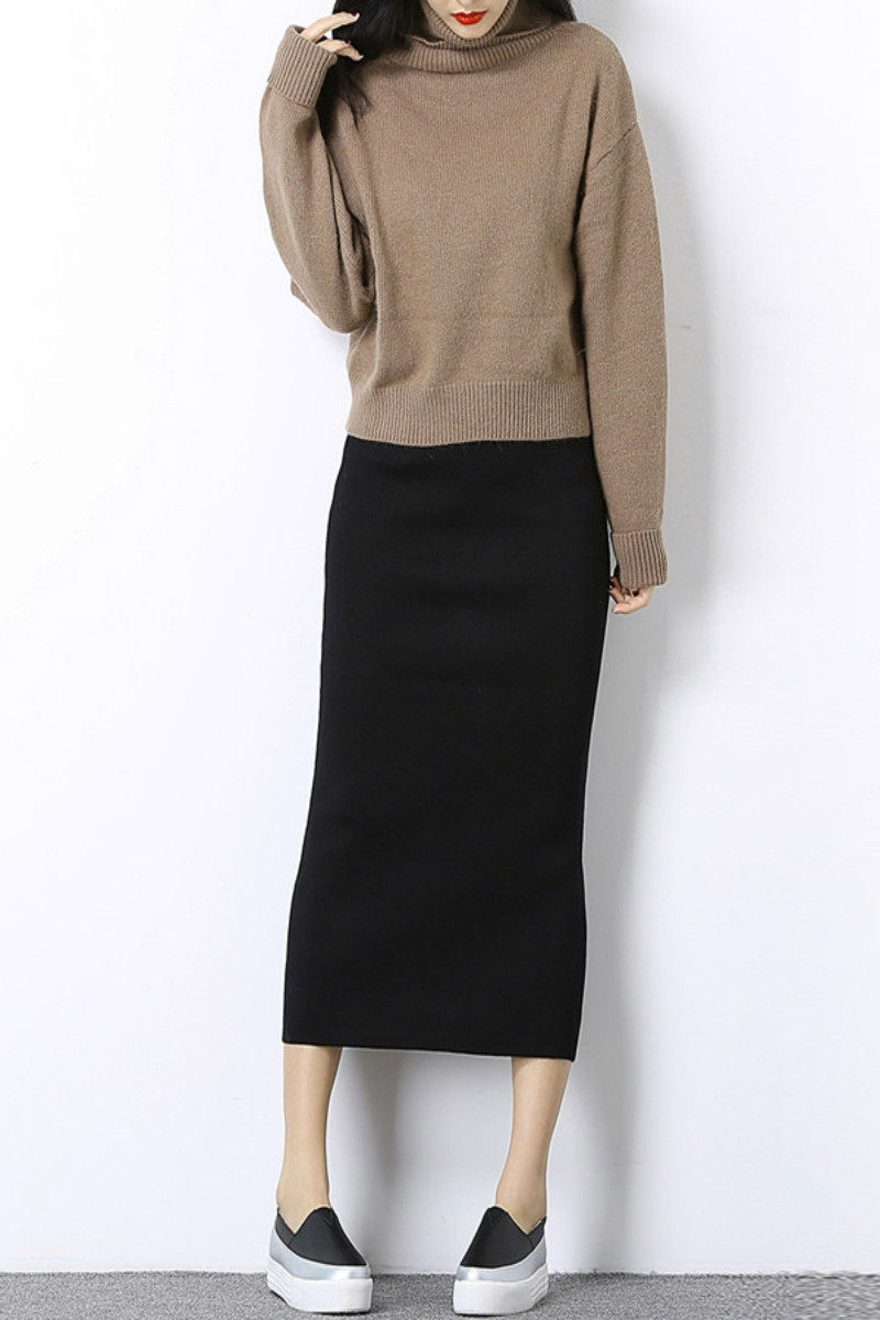 加肥加大码春夏季半身直筒裙胖mm夏季修身包臀百搭一步裙休闲长裙