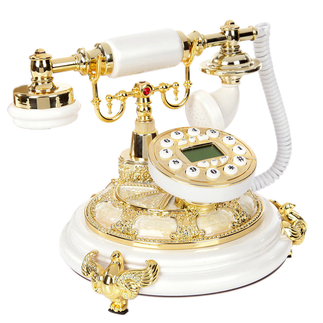 新款别墅欧式电话机复古电话机田园时尚创意仿古电话机家用座机