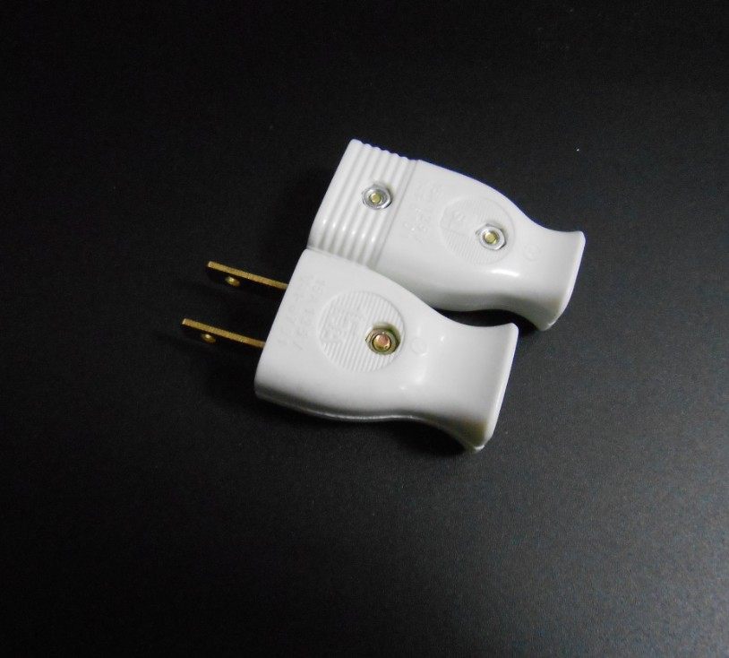 胶木公母插头 电源延长线对接插头 两脚公母头对插头 插头插座_双氙