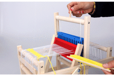 立体款手工织布机 儿童编织diy幼儿园区域玩具5-10岁女孩喜欢礼物