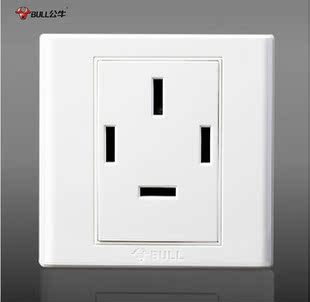 公牛开关插座墙壁面板三相四线25a380v大功率四孔4眼墙面86型插板