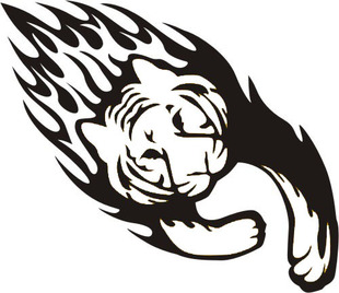 安泽科技█猛虎下山█防水车贴█精美车标█可订制