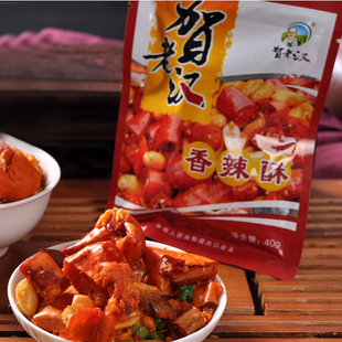 贺老汉 美食伴侣 香辣酥 开袋即食 色香味美 香辣可口40g袋装酥脆