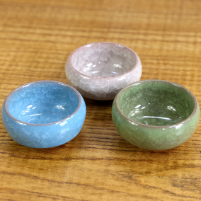 文房四宝书法用品笔洗笔搁水碟冰裂釉盛墨汁墨水 多功能陶瓷墨碟