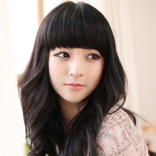 七公主假发气质碎发长斜刘海柔和修饰韩式流行精品畅销