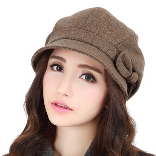 时尚欧美贝雷帽羊毛帽子保暖通勤时装帽684 依鸽2015秋冬新款女帽