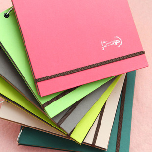 香港悦木创意纯色活页diy相册牛皮纸黑卡纸双色相册影集包邮