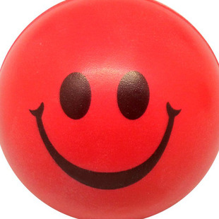 szs happy wholesale red smile face bouncy ball