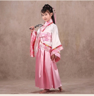 古代儿童汉服国学服女书童古装唐装中小学生朗诵三字经弟子规服装