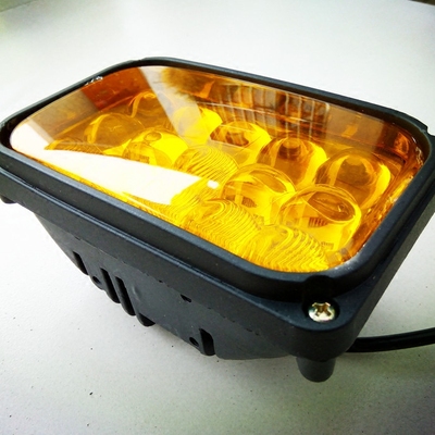 led12v80v通用5寸方拖拉机防水收割机led大灯工况车改装led灯包邮