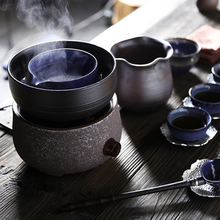 领艺 煮茶器电陶炉煮茶碗煮茶炉大茶碗柴烧 煮茶杯干泡碗泡茶