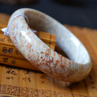 一物一图 50001号珊瑚化石手镯 海南纯天然深海珊瑚玉 内径53mm