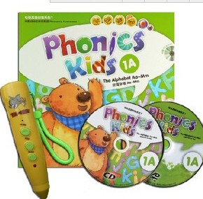 教材phonics 12冊1a-6b幼兒英語自然拼讀發音教材 kids