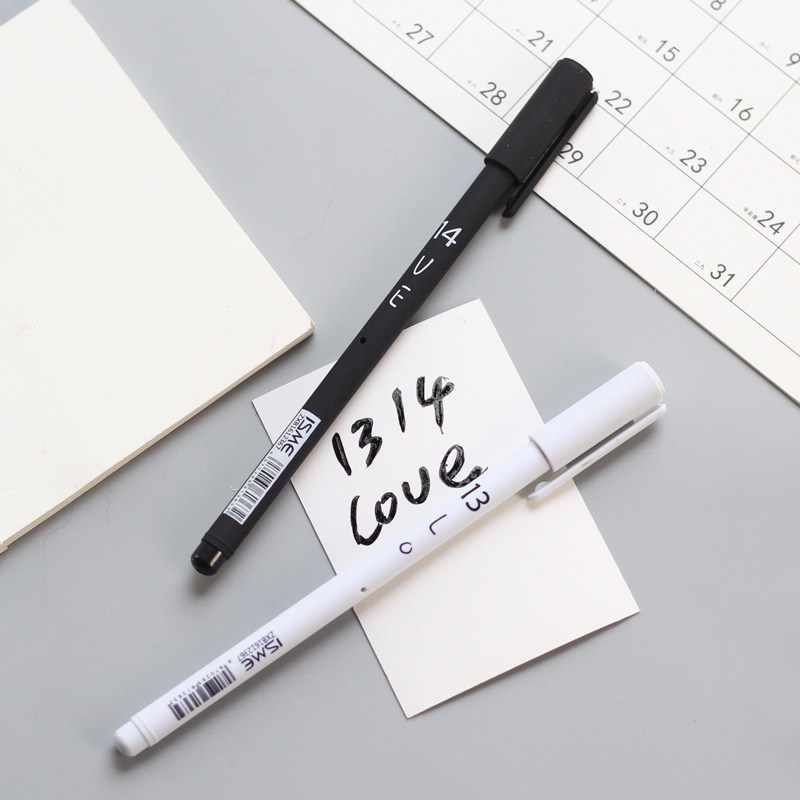 ah12爱好文具 可爱创意 简约碎花中性笔 0.5水笔 签字笔8964