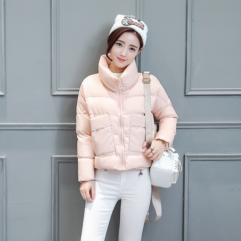 2016冬季新款韩版加厚棉衣外套女装中长款羊羔毛棉袄学生羽绒棉服