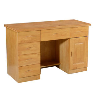 书桌 全实木写字台 多功能学习桌 橡木书桌 电脑桌 简约书桌 卧室家具