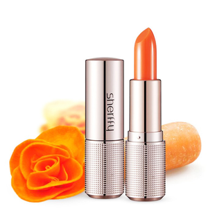 雪菲伊人胡萝卜素弹滑温变口红