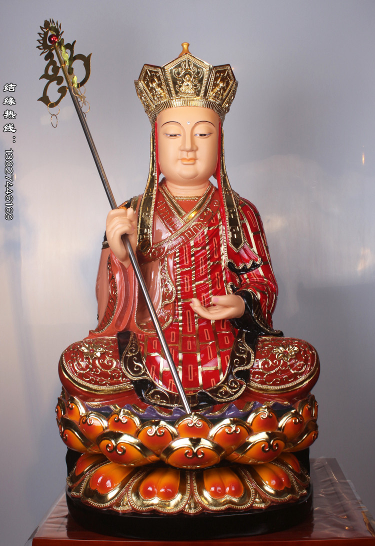 90厘米36寸 娑婆三圣 佛教佛像 宗教神像 极彩k金 单尊价