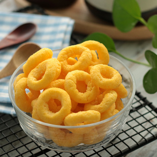 玉米 贝鲁斯芝士味玉米圈芝士圈粟米圈60g膨化食品 马来西亚进口