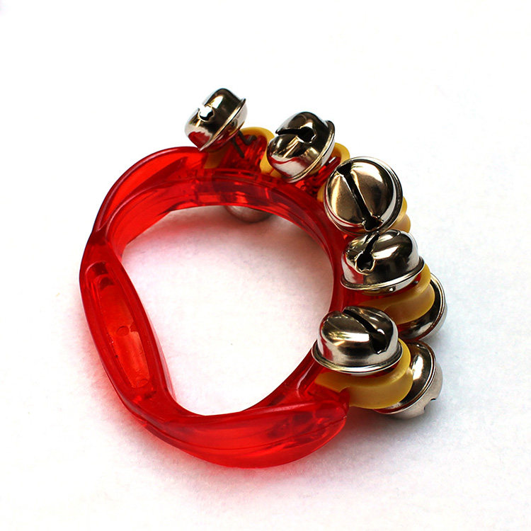 塑料握铃手摇铃10个铃铛 婴幼儿宝宝早教安全悦耳乐器新生儿玩具