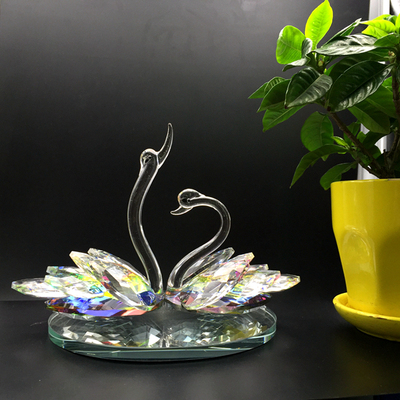 手机柜台装饰品摆件 汽车内小饰品水晶天鹅 家居饰品创意小摆件